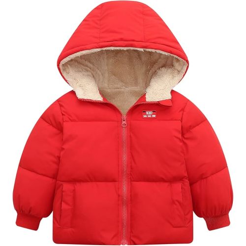 UNICOMIDEA Baby Winter Coat with Hooded Toddler Boys Girls Puffer Jackets for 12M-5T