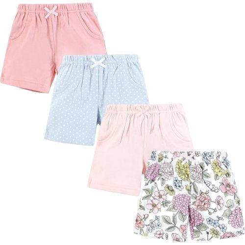 Hudson Baby Unisex Baby Shorts Bottoms 4-Pack