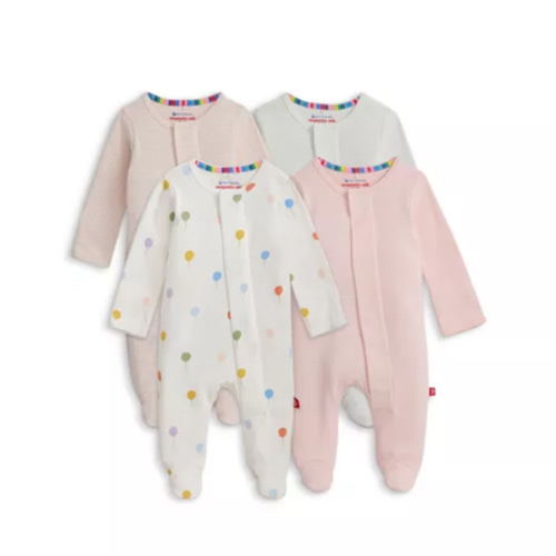 Girls' Footie Bundle, Pack of 4 - Baby