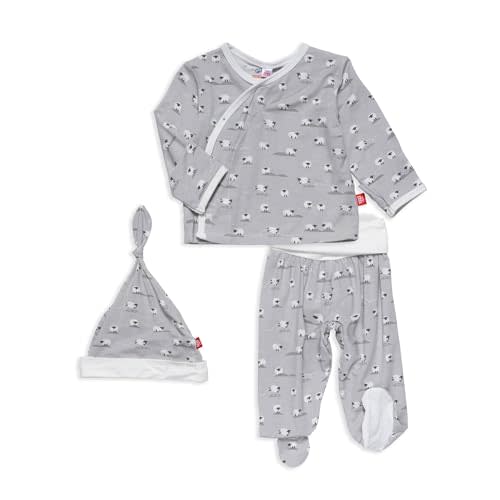 Magnetic Me Modal Newborn Take Home Kimono Set | Silky Soft Modal Fabric