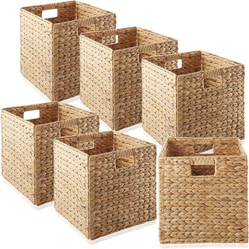 12" x 12" Storage Baskets, Casafield, Color Natural (Set of 6)