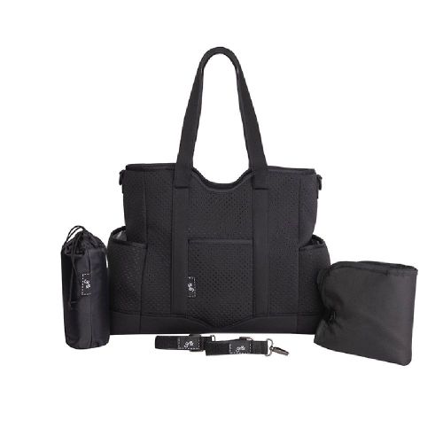 Great Expectations Lulu Satchel Nappy Bag Black