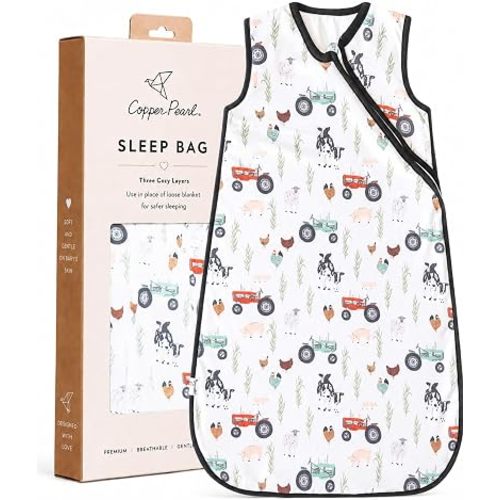 Copper Pearl Baby Sleep Sack, Jo - Wearable Blanket for 6-12 Months, Sleeveless Sleep Sack for Baby Boy or Girl