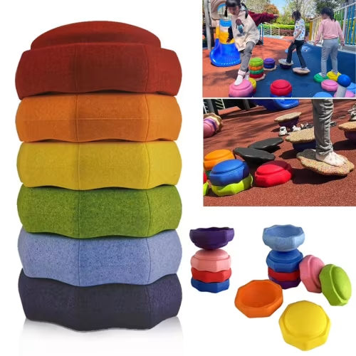 Balance Stepping Stones for Kids - 3pcs Toddler Stepping Stones Sensory Toys to Encourage Toddlers Balance & Gross Motor Skills for Indoor and Outdoor Play