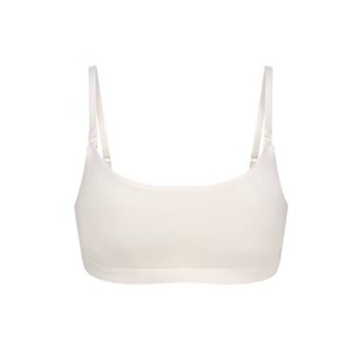 COTTON JERSEY MATERNITY NURSING SCOOP BRALETTE | MARBLE | SKIMS