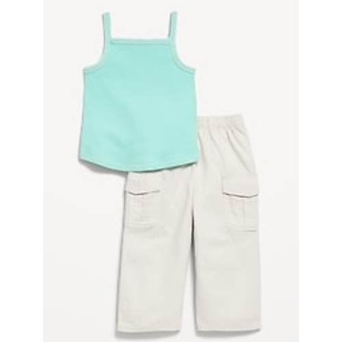 Ribbed Cami Tank and Cargo Pants Set for Baby | Old Navy