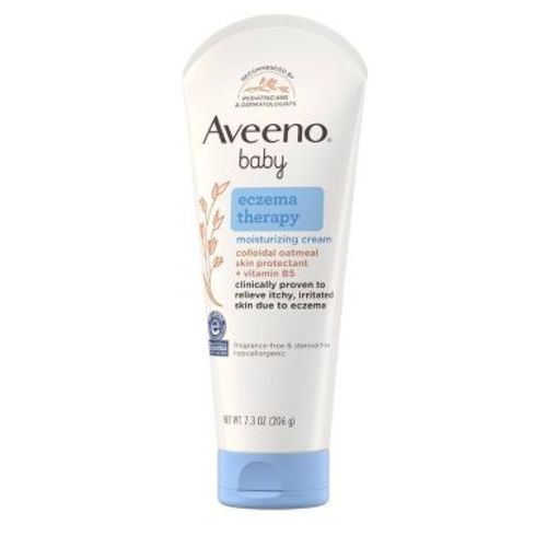 Aveeno Baby Eczema Therapy Moisturizing Cream for Dry, Itchy Skin -7.3oz: Hypoallergenic, Paraben-Free, Dye-Free, Phthalate-Free