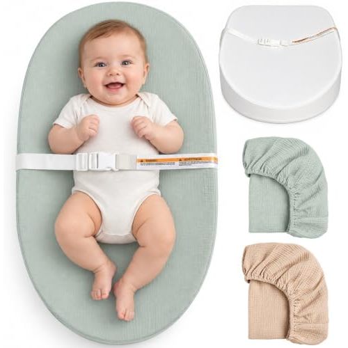 Muslin Baby Changing Pad Waterproof Lining with 2 Pack Covers