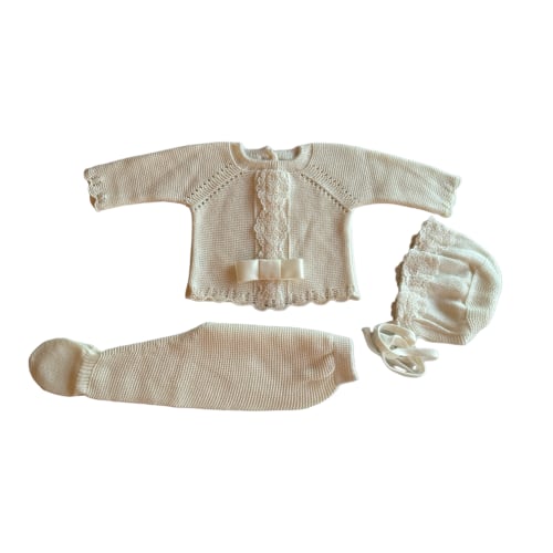 Randalph Ivory 3-piece Knitted Set