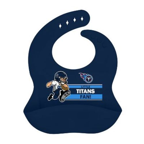 BabyFanatic Officially Licensed Unisex Silicone Baby Bib - NFL Tennessee Titans