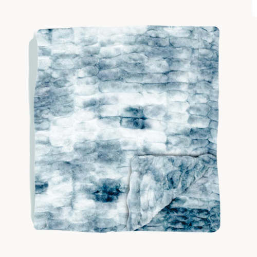 Blue and White Blanket | Malibu | Lola Blankets