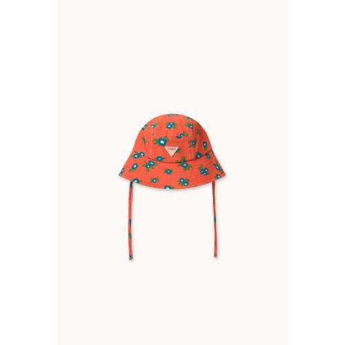 BLUE FLOWERS CORDUROY BUCKET HAT