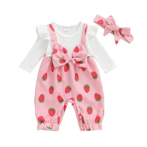 Newborn Baby Girl Clothes Fall Winter Ruffle Long Sleeve Romper Corduroy Jumpsuit Cute One Piece Outfit