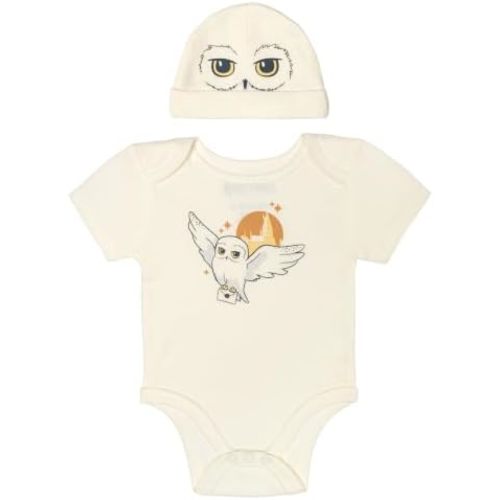 Harry Potter Baby Cosplay Bodysuit & Hat Set Newborn to Infant Sizes (Newborn - 24 Months)