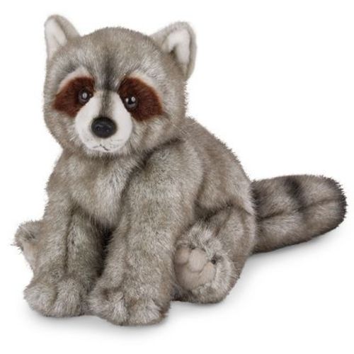 Bearington Rocko Plush Stuffed Animal Raccoon with Soft Faux-Fur, 13 inches, For Ages 3-14