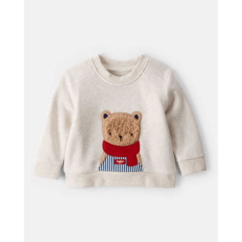 Baby 'Josh B'gosh' Bear Fleece Sweatshirt - Heather Cream - OshKosh B'gosh | Carter's