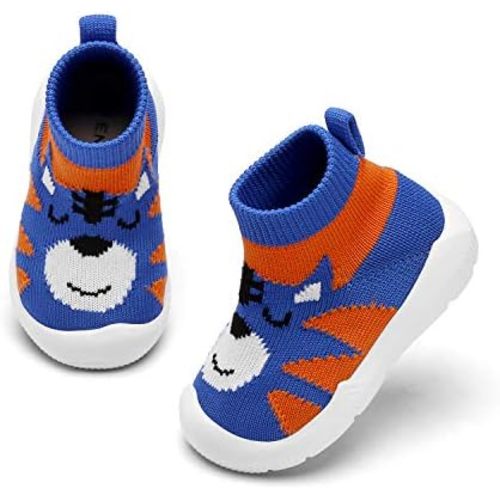 Engtoy Baby Shoes Baby Sock Shoes Baby Walking Shoes Infant Non-Slip Breathable Slippers with Soft Rubber Sole Baby Boys Girls Slip On Sneakers