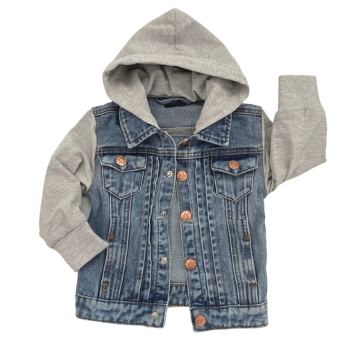 Little Bipsy Denim Jacket - Grey
