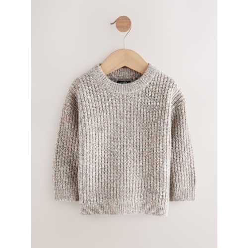 Neutral Knitted Crew Neck Jumper (6-9M)