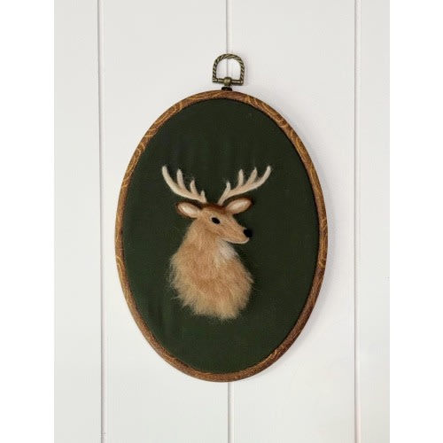 Handmade Needle Felted Deer Head | Hunting Nursery Decor | Woodland Wall Art
