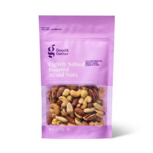 Lightly Salted Roasted Mixed Nuts - 9oz - Good & Gather