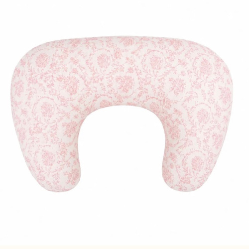 Pink Chinoiserie Ruffle Nursing Pillow Cover