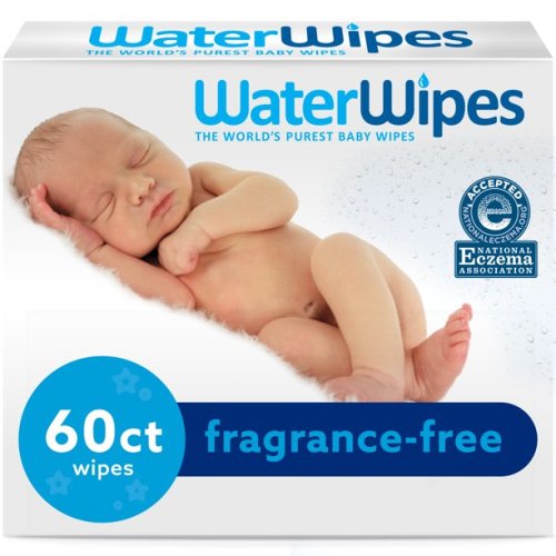 WaterWipes Sensitive Baby Wipes, Fragrance-Free, 60 count