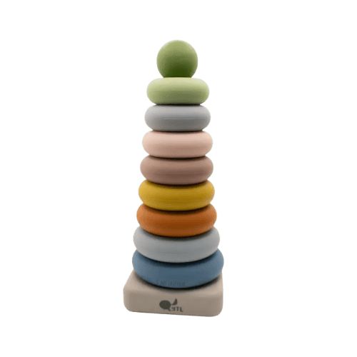 Silicone Ring Stacking Toy – 10pc| LYTL®️