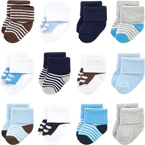 Luvable Friends Unisex Baby Newborn and Baby Terry Socks