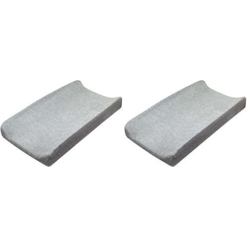 Organic Cotton Changing Pad Covers (Set of Two), Gray Heather, One Size