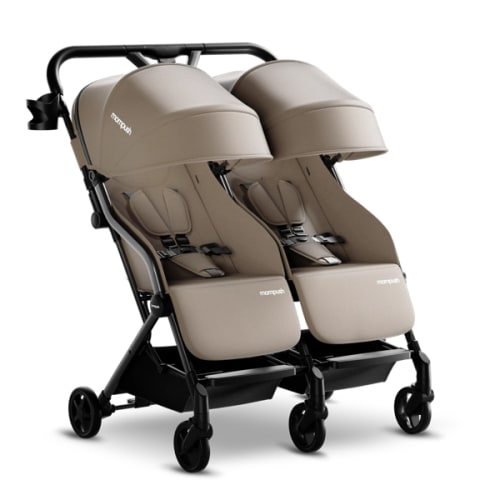 Mompush Lithe Lightweight Double Stroller For Infant and Toddler | Mompush