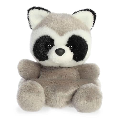 Aurora® Adorable Palm Pals™ Rascal Raccoon™ Stuffed Animal - Fun Collectible Plush for Kids and Adult Collectors - Perfect for Decorating Rooms and Birthday Gifts - Gray 5 Inches