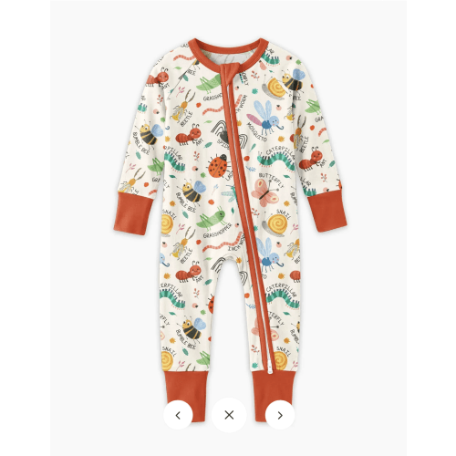 Bug Field Guide Bamboo Convertible Zippy