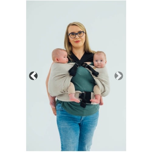 LennyTwin Carrier, Standard Size, broken-twill weave 100% cotton - PEANUT BUTTER