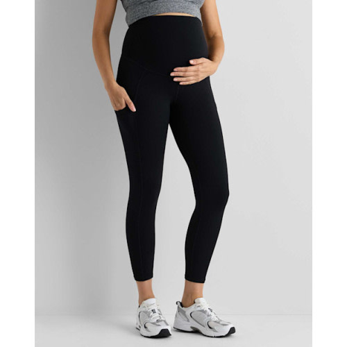 Quince Ultra-Form Maternity Pocket Leggings in Black