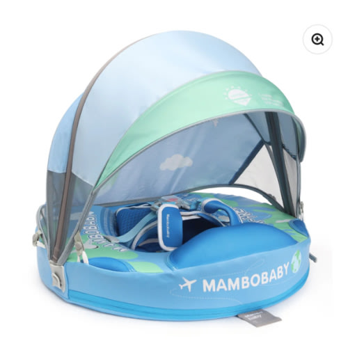 Mambobaby Float with Canopy and Tail Earth Blue
