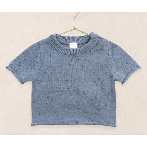 Knit Short Sleeve Tee - Cadet Speckle