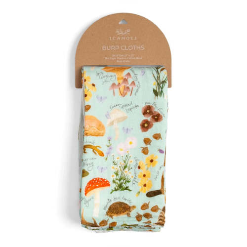 Muslin 2pc Burp Cloth Set / Flora & Fauna + sett – One Mercantile / Sett