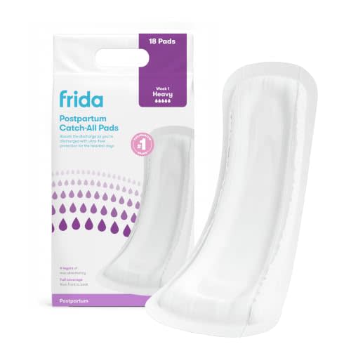 Frida Mom Postpartum Pads, Leak Proof Feminine Care Maxi Pads, 6 Layers | 6 Layers of Protection for Maximum Absorbency, 18 Count, Comfortable Feminine Care After Birth