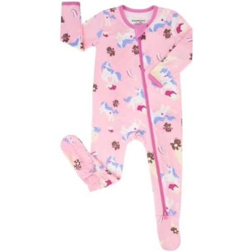 BubblePanda Rayon Made From Bamboo Baby Pajamas Long Sleeve Sleepers