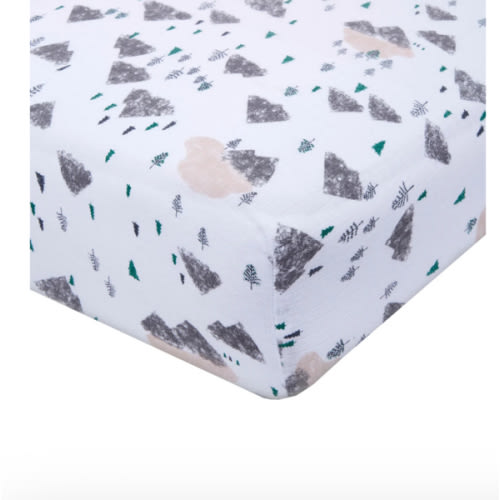 Bear Necessities Muslin Crib Sheet | aden + anais