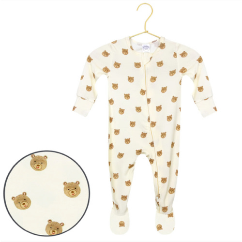 Teddy Zipper Footies