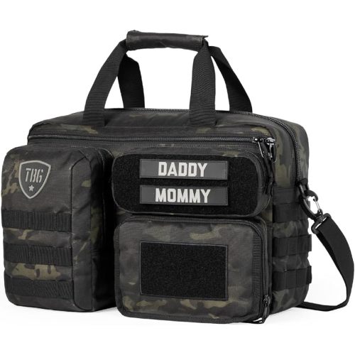 Tactical Baby Gear 4th Gen Tactical Diaper Bag for Dads w/Included Changing Mat, Stroller Straps