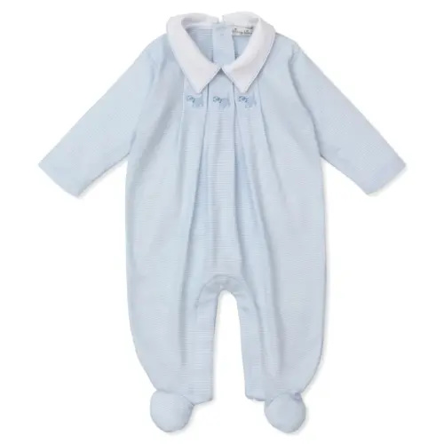 Kissy Kissy Classic Treasures Footie - Blue White Stripes | Berings