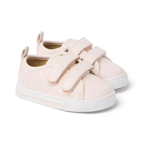 Baby Pink Pearl Baby Double Strap Sneaker by Janie and Jack