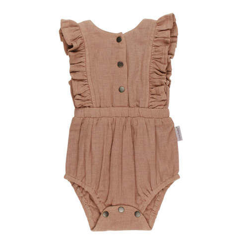 Adobe | Organic Muslin Ruffle Bodysuit – L'ovedbaby