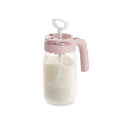 Glass Formula And Breast milk Mixing Pitcher with Mixing Handle