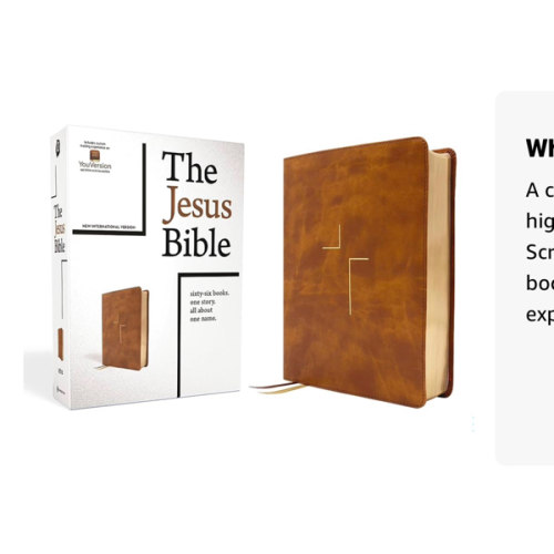 The Jesus Bible, NIV Edition, Leathersoft, Tan, Comfort Print