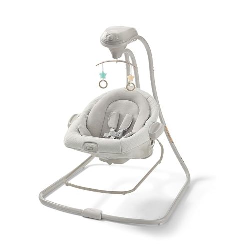 Graco DuetConnect LX Baby Swing and Bouncer - 2-in-1 Infant Swing and Baby Rocker, Newborn Essential, Gifts for New Parents