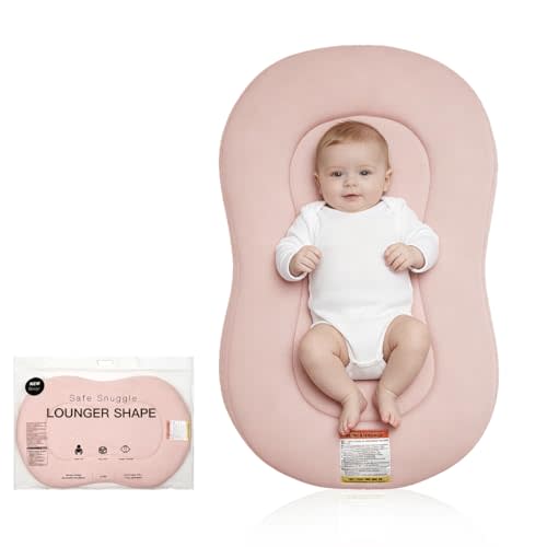Baby Lounger Curve for Newborn 0-12 Months, Infant Snuggle Lounger Support | Baby Lounger Curve & Snuggle Lounger for Newborn 0-12 Months, Machine Washable Cover, Travel Bag, Baby Gift